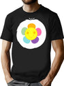 Harmony Bear Smile Flower Funny Halloween Bear Costume Gift T-Shirt for Men & Women, T-Shirts Graphic Tee - Black