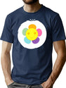 Harmony Bear Smile Flower Funny Halloween Bear Costume Gift T-Shirt for Men & Women, T-Shirts Graphic Tee - Navy