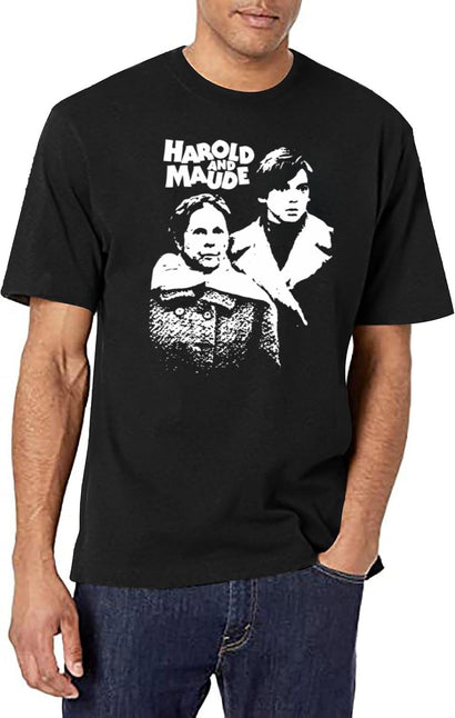 Harolds Arts Design Maudes Vintage Dark Comedy Movies T-Shirt for Men & Women, T-Shirts Graphic Tee - Black