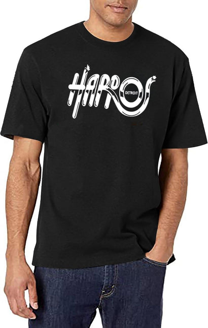 Harpos Detroit Logos Black T-Shirt - Black