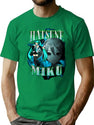 Hatsune Miku Rap Bootleg Bootleg Graphic T-Shirt - Green