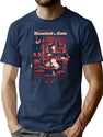 Haunted By Cats T-Shirt for Men & Women, T-Shirts Graphic Tee - Navy