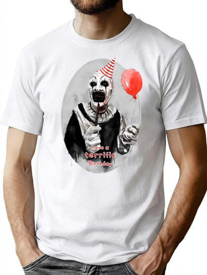 Have A Terrific Birthday Terrifier T-Shirt for Men & Women, T-Shirts Graphic Tee - Black