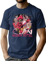 Hazbin Hotel Alastor and Lucifer Classic Premium Heavyweight Cotton T-Shirt - Navy
