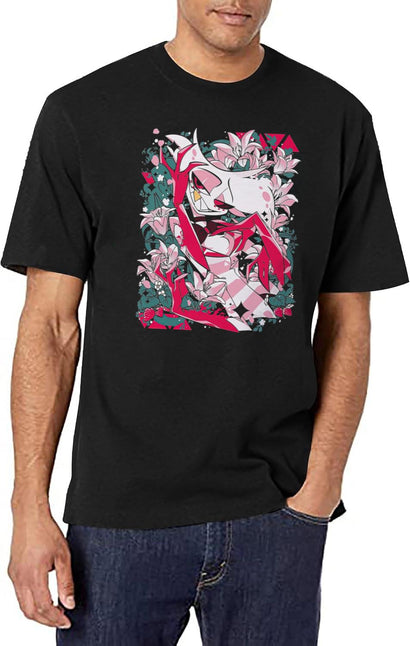 Hazbin Hotel - Angel Dust Classic Black T-Shirt - Black