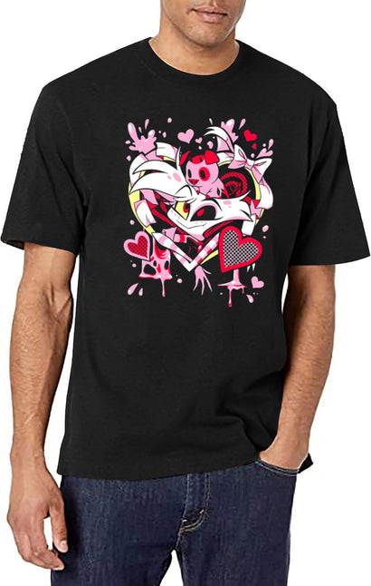 Hazbin Hotel Angel Dust Classic Black T-Shirt - Black