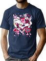 Hazbin Hotel Angel Dust Classic Premium Heavyweight Cotton T-Shirt - Navy