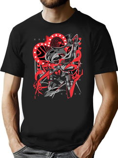Hazbin Hotel Angel Dust Classic 0787y Black Premium Heavyweight Cotton T-Shirt - Black