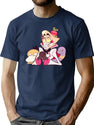 Hazbin Hotel Lucifer Morningstar Classic Premium Heavyweight Cotton T-Shirt - Navy
