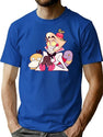 Hazbin Hotel Lucifer Morningstar Classic Premium Heavyweight Cotton T-Shirt - Blue