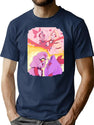 Hazbin Hotel - Vaggie And Charlie Painting T-Shirt for Men & Women, T-Shirts Graphic Tee - Navy