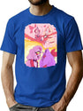 Hazbin Hotel - Vaggie And Charlie Painting Premium Heavyweight Cotton T-Shirt - Blue