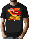 Heckboy Diner Sign T-Shirt for Men & Women, T-Shirts Graphic Tee - Black