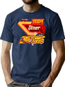 Heckboy Diner Sign T-Shirt for Men & Women, T-Shirts Graphic Tee - Navy