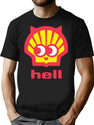 Hell In A Shell Bootleg Graphic T-Shirt - Black