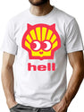 Hell In A Shell Bootleg Graphic T-Shirt - White