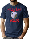 Hell Yeah Milk Bootleg Graphic T-Shirt - Navy