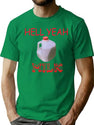 Hell Yeah Milk Bootleg Graphic T-Shirt - Green