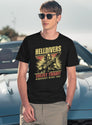 Helldivers 2 Enlistment Tee - Join The Fight for Democracy,Exclusive Sci-Fi Soldier Black T-Shirt - Navy