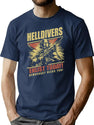 Helldivers 2 Enlistment Tee - Join The Fight for Democracy Premium Heavyweight Cotton T-Shirt - Navy