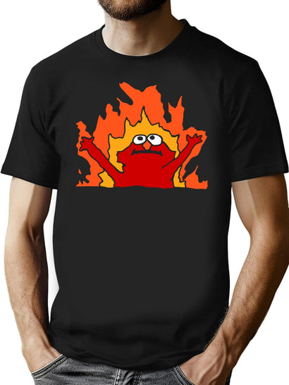 Hellmo Funny Cake Meme T-Shirt for Men & Women, T-Shirts Graphic Tee - Black