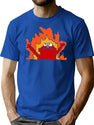 Hellmo Funny Cake Meme Premium Heavyweight Cotton T-Shirt - Blue
