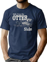 Hello From The Otter Side Dks T-Shirt for Men & Women, T-Shirts Graphic Tee - Navy