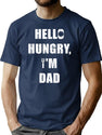 Hello Hungry I'M Dad T-Shirt for Men & Women, T-Shirts Graphic Tee - Navy