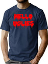 Hello Uglies T-Shirt for Men & Women, T-Shirts Graphic Tee - Navy