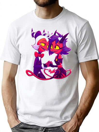 Helluva Boss Millie And Moxxie T-Shirt for Men & Women, T-Shirts Graphic Tee - Black