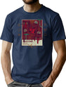Hematic Red T-Shirt for Men & Women, T-Shirts Graphic Tee - Navy