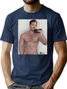 Henry Cavill Selfie Premium Heavyweight Cotton T-Shirt - Navy