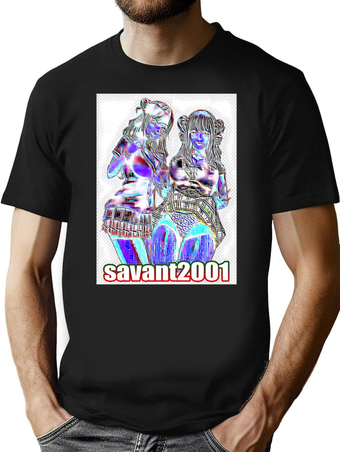 Hentai Bootleg Fake Ripoff Trippy Weird Cursed Images Bootleg Graphic T-Shirt - Black