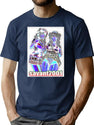 Hentai Bootleg Fake Ripoff Trippy Weird Cursed Images Bootleg Graphic T-Shirt - Navy