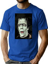 Herman Munster T-Shirt for Men & Women, T-Shirts Graphic Tee - Blue