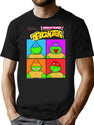 Heroes Of The World Figther Bootleg Graphic T-Shirt - Black