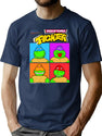Heroes Of The World Figther Bootleg Graphic T-Shirt - Navy