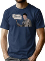 Hey Assbutt - Castiel Premium Heavyweight Cotton T-Shirt - Navy