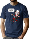 Hey Jehovah'S Witness Wanna Play A Game Saw Jigsaw T-Shirt for Men & Women, T-Shirts Graphic Tee - Navy