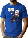 Hey Jehovah'S Witness Wanna Play A Game Saw Jigsaw T-Shirt for Men & Women, T-Shirts Graphic Tee - Blue