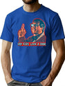 Hey Kids Look A Deer Christmas Vacation Premium Heavyweight Cotton T-Shirt - Blue