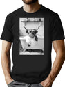 Highland Cow Taking A Bath Funny Vintage Animal Photo T-Shirt for Men & Women, T-Shirts Graphic Tee - Black
