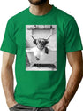 Highland Cow Taking A Bath Funny Vintage Animal Photo T-Shirt for Men & Women, T-Shirts Graphic Tee - Green