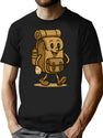 Hiking Backpack T-Shirt for Men & Women, T-Shirts Graphic Tee - Black