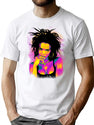 Hill Aurora Colour Bootleg Graphic T-Shirt - White