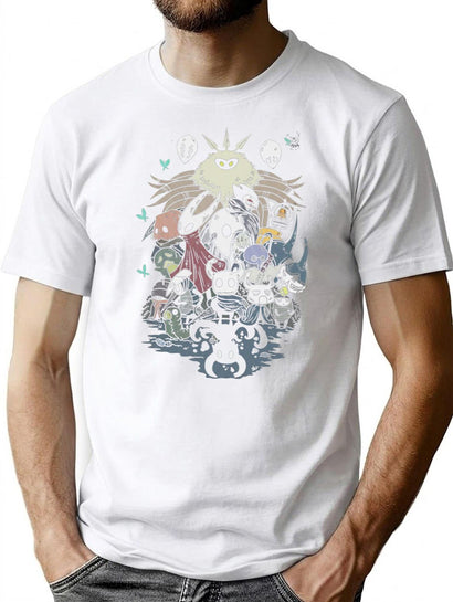 Hollow Knight Silksong Shirt Gothic Indie Game Tee T-Shirt for Men & Women, T-Shirts Graphic Tee - Black