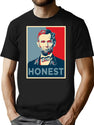 Honest Abe T-Shirt for Men & Women, T-Shirts Graphic Tee - Black