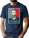 Honest Abe T-Shirt for Men & Women, T-Shirts Graphic Tee - Navy