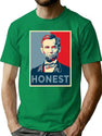 Honest Abe T-Shirt for Men & Women, T-Shirts Graphic Tee - Green
