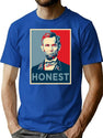 Honest Abe T-Shirt for Men & Women, T-Shirts Graphic Tee - Blue